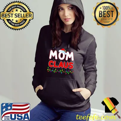 Original santa Xmas Lighting Family Matching Mom Claus Christmas Premium T-Shirt