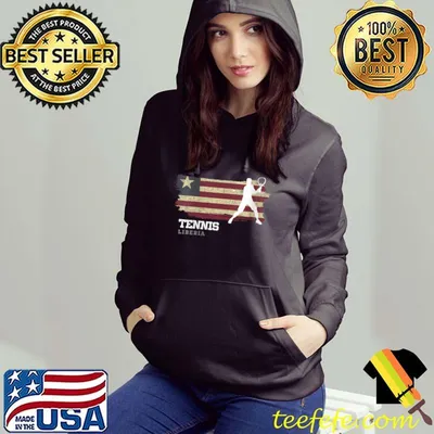Original tennis Liberia Flag Team Tennis Player Tennis T-shirt