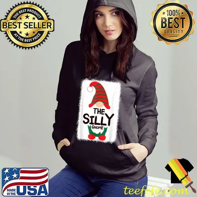 Original The Silly Gnome Matching Family Christmas Pajamas Bleached T Shirt