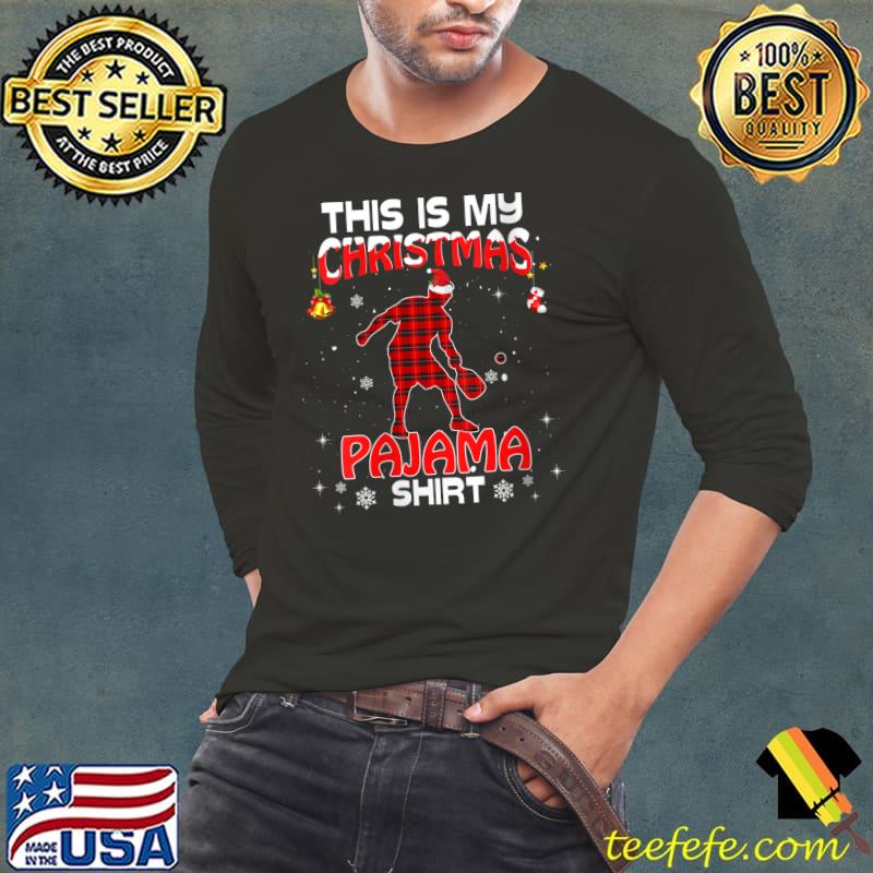 Original This Is My Christmas Pajama Shirt Red Plaid Pickleball Xmas T- Long Sleeve Tee Original This Is My Christmas Pajama Shirt Red Plaid Pickleball Xmas T- Long Sleeve Tee