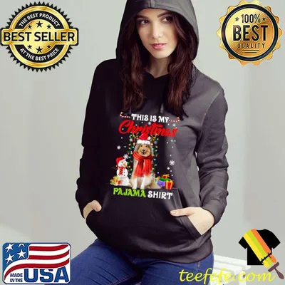 Original This Is My Christmas Pajama Shirt Shetland Sheepdog Santa T Shirt