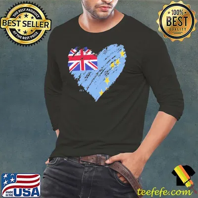 Original tuvalu Heart Flag Vintage Shirt