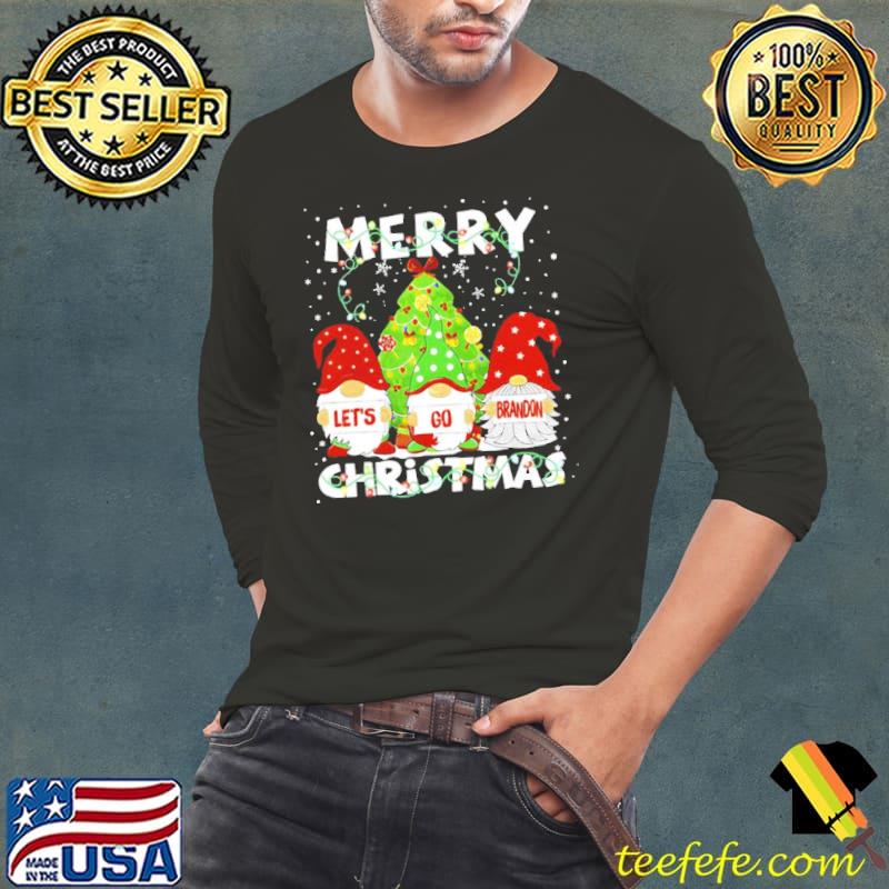Original Vintage Merry Christmas Let’s Go Gnomies Brandon Anti Biden Unisex Sweatshirt