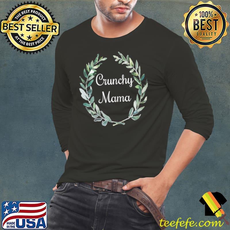 Original Womens Boho Crunchy Mama T Shirt, all natural mother gift