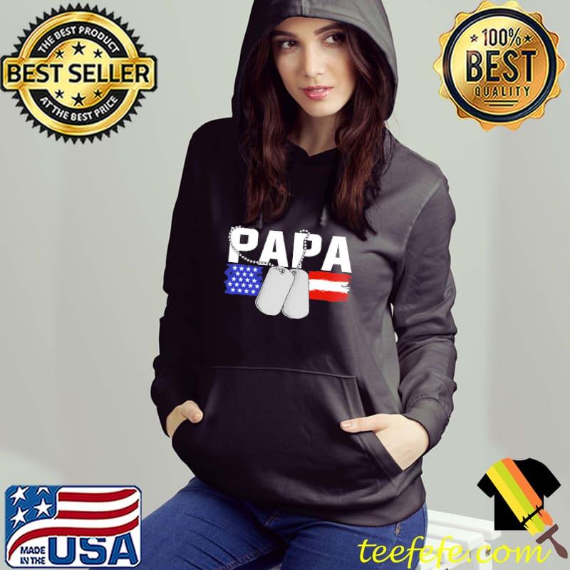 Papa tag usa flag shirt