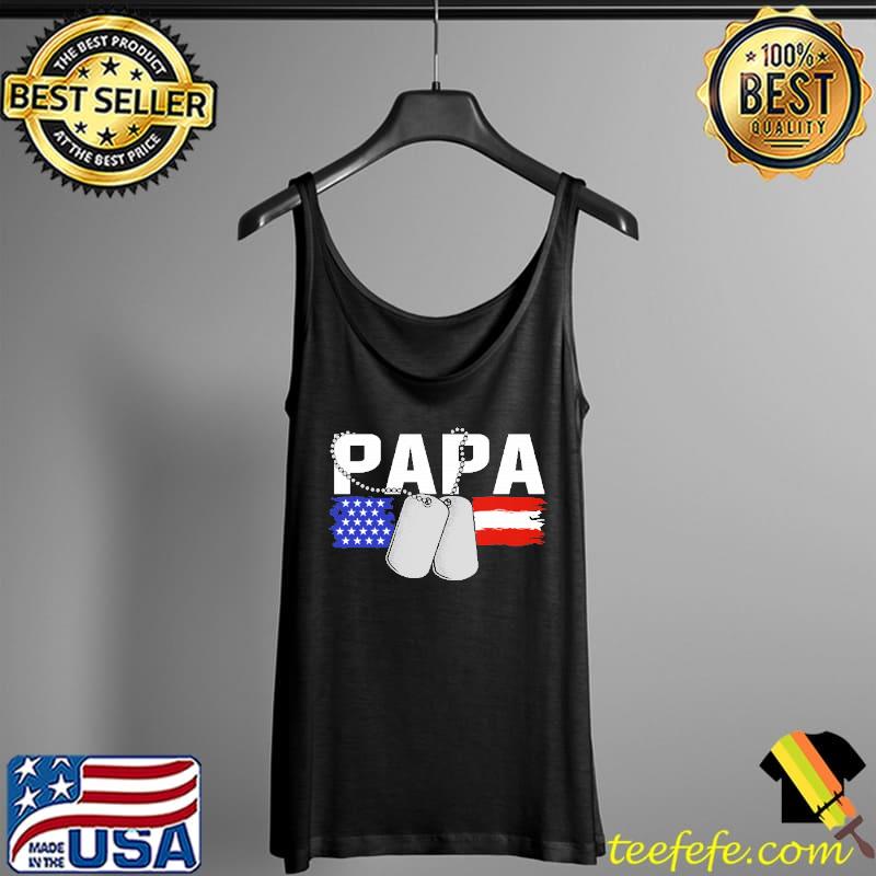 Papa tag usa flag s Tank Top Papa tag usa flag s Tank Top