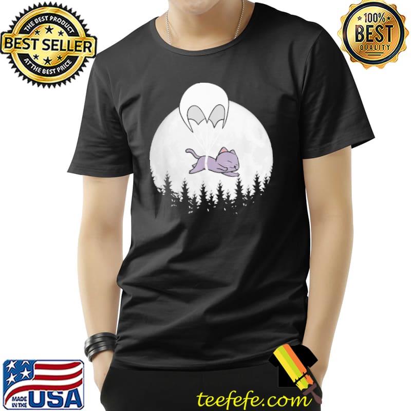 Parachuting Animals Skydiving Cat Shirt Unisex Parachuting Animals Skydiving Cat Shirt Unisex