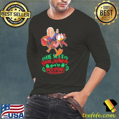 Poopy Pants Biden Poopgate Fartgate Conservative Christmas T-Shirt