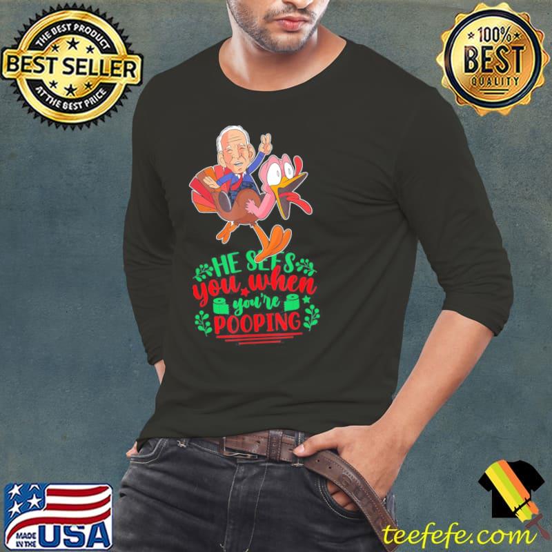 Poopy Pants Biden Poopgate Fartgate Conservative Christmas T-Shirt Poopy Pants Biden Poopgate Fartgate Conservative Christmas T-Shirt