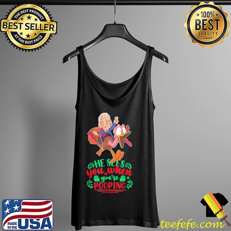 Poopy Pants Biden Poopgate Fartgate Conservative Christmas T-Shirt Tank Top Poopy Pants Biden Poopgate Fartgate Conservative Christmas T-Shirt Tank Top