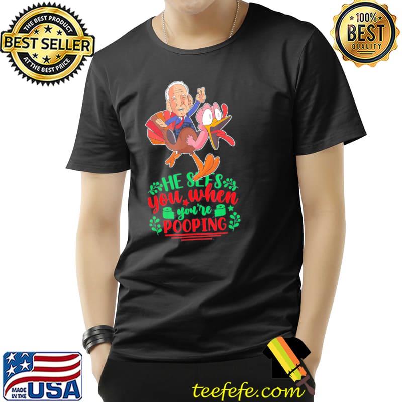 Poopy Pants Biden Poopgate Fartgate Conservative Christmas T-Shirt Unisex Poopy Pants Biden Poopgate Fartgate Conservative Christmas T-Shirt Unisex