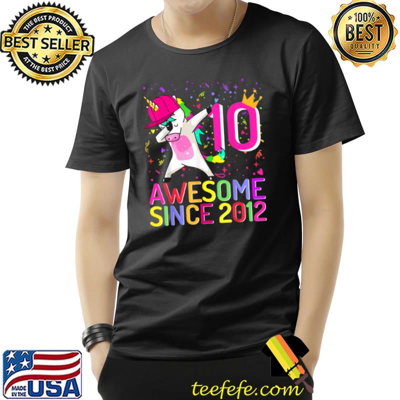 Premium 10Years Old Unicorn Dabbing 10th Birthday Girl Unicorn Party T Shirt Unisex Premium 10Years Old Unicorn Dabbing 10th Birthday Girl Unicorn Party T Shirt Unisex