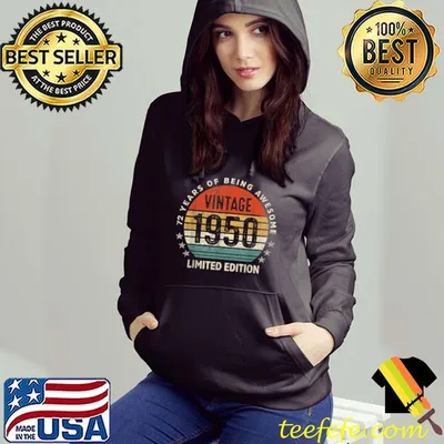 Premium 72 Yrs Old Gift Vintage 1950 Limited Edition 72nd Birthday T-Shirt