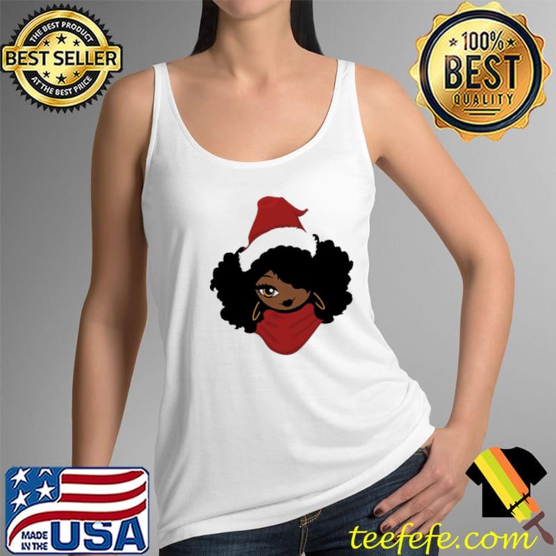 Premium black woman Afro Santa African American s Tank Top Premium black woman Afro Santa African American s Tank Top