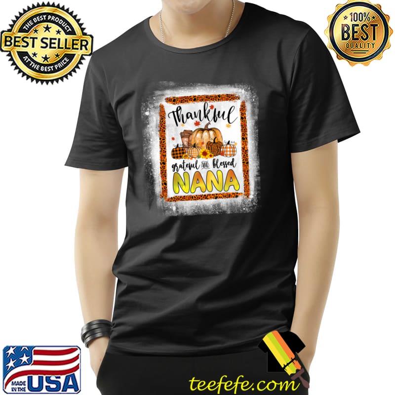 Premium Bleached Thankful Nana Pumpkin Plaid Thanksgiving Fall T-Shirt Unisex Premium Bleached Thankful Nana Pumpkin Plaid Thanksgiving Fall T-Shirt Unisex