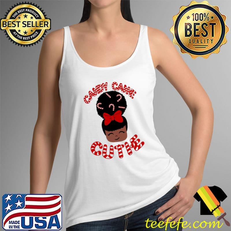 Premium candy Cane Cute Afro Peekaboo Christmas Shirt Tank Top Premium candy Cane Cute Afro Peekaboo Christmas Shirt Tank Top