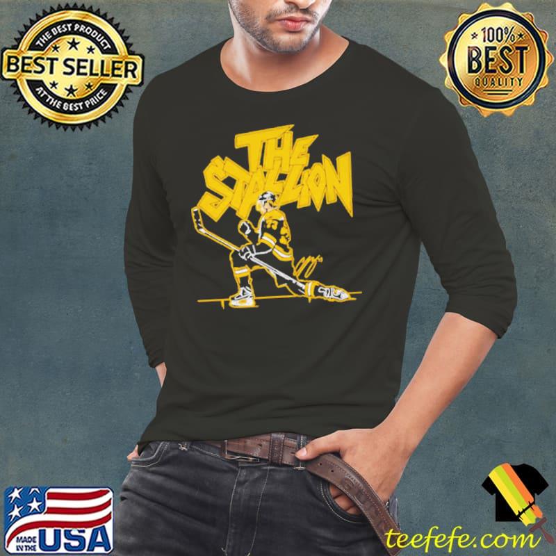 Premium Charlie mcavoy the stallion Boston Bruins signature Long Sleeve Tee Premium Charlie mcavoy the stallion Boston Bruins signature Long Sleeve Tee