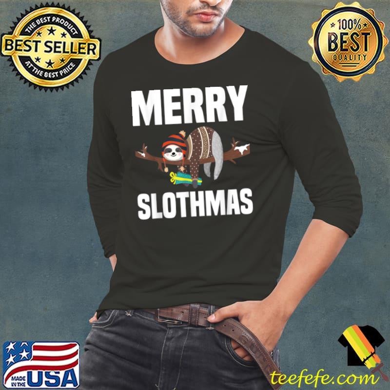 Premium Christmas Merry Slothmas Sloth Animal Design T Shirt Long Sleeve Tee Premium Christmas Merry Slothmas Sloth Animal Design T Shirt Long Sleeve Tee