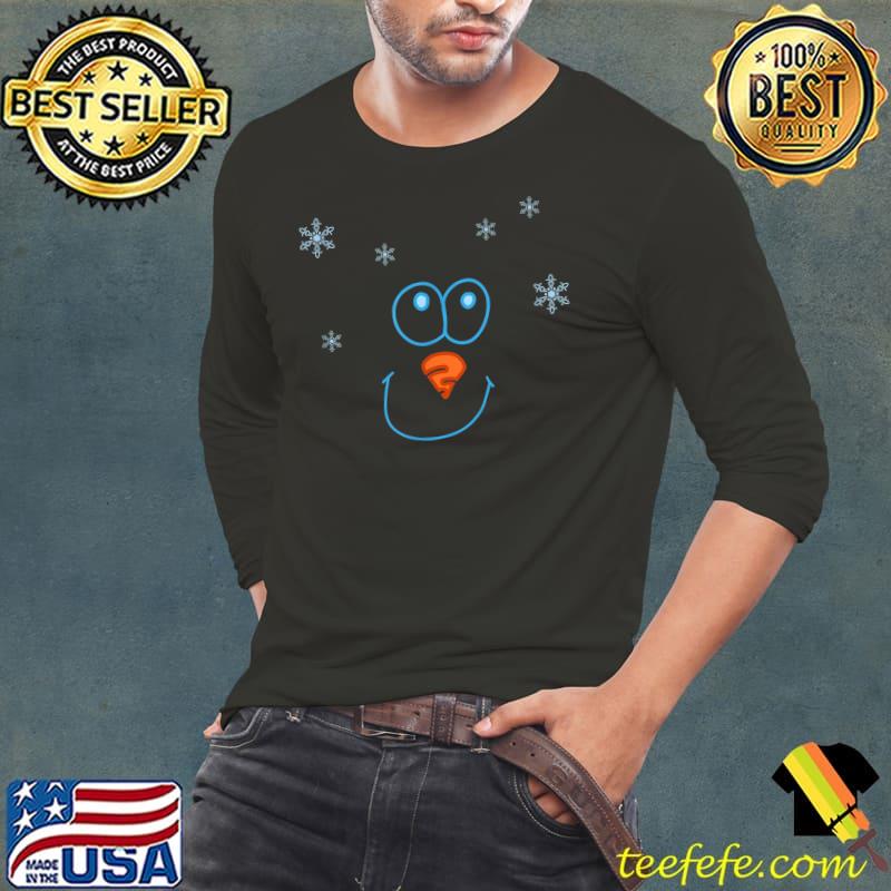 Premium cute Snowman With Snowflakes T-Shirt