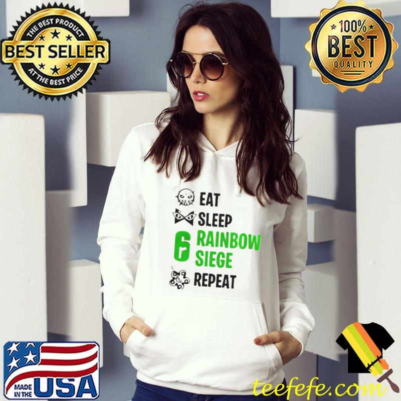 Premium eat sleep rainbow siege repeat shirt Premium eat sleep rainbow siege repeat shirt