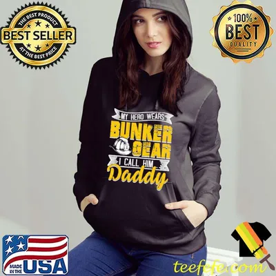 Premium Firefighter – My Hero Wears Bunker Gear I Call Him Daddy Shirts
