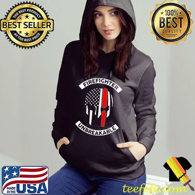 Premium Firefighter Unbreakable Spartan American Flag Shirts