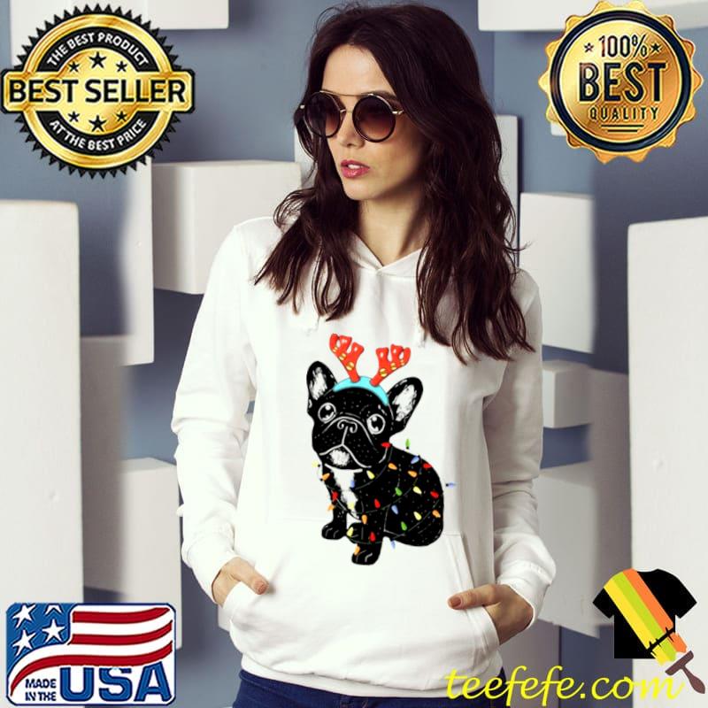Premium french Bulldog Christmas light shirt
