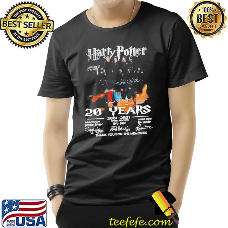 Premium harry-potter-20-years-2001-2021-signatures-thank-you-for-the-memories-shirt-long-sleeved-t- Unisex Premium harry-potter-20-years-2001-2021-signatures-thank-you-for-the-memories-shirt-long-sleeved-t- Unisex