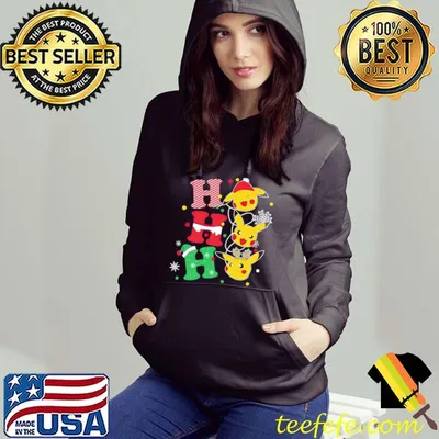 Premium Ho Ho Ho Pokemon Christmas Pikachu Unisex Sweatshirt