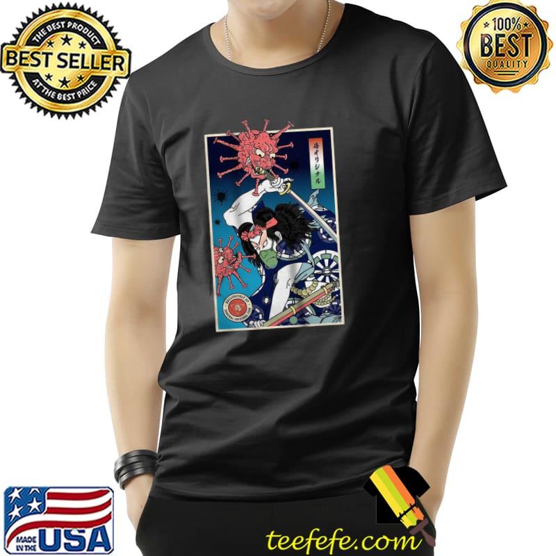Premium Hot Samurai And Coronavirus Shirt Unisex Premium Hot Samurai And Coronavirus Shirt Unisex