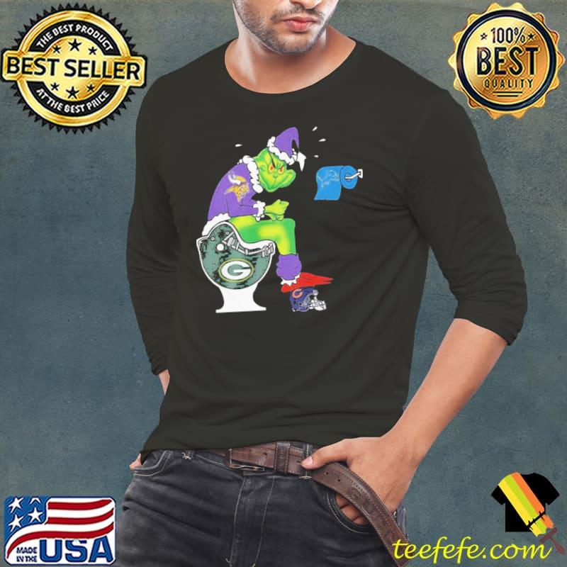 Premium Hot The Grinch Minnesota Vikings Shit On Toilet Green Bay Packers  Christmas Shirt - Teefefe Premium ™ LLC