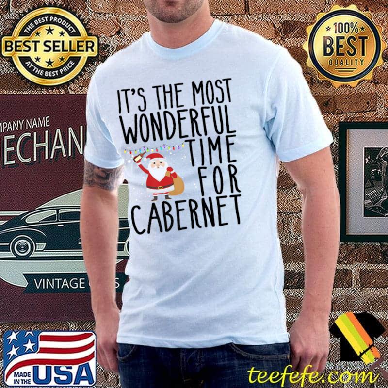 Premium It's The Most Wonderful Time For Cabernet Funny Christmas Premium T-Shirt Unisex Premium It's The Most Wonderful Time For Cabernet Funny Christmas Premium T-Shirt Unisex