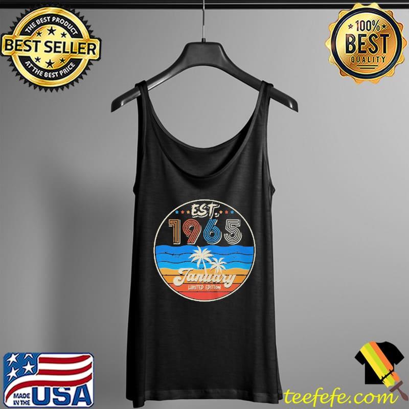 Premium Jahrgang 57. geburtstag geboren I'm januar est1965 57 jahre alt langarm Tank Top Premium Jahrgang 57. geburtstag geboren I'm januar est1965 57 jahre alt langarm Tank Top