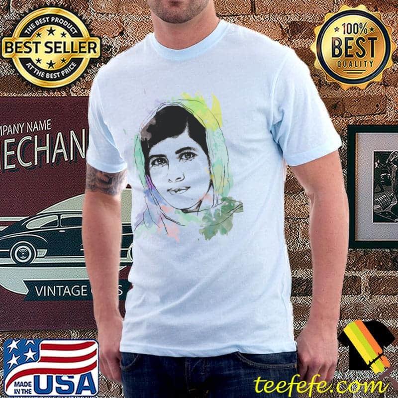 Premium malala Yousafzai Watercolor Shirt Unisex Premium malala Yousafzai Watercolor Shirt Unisex