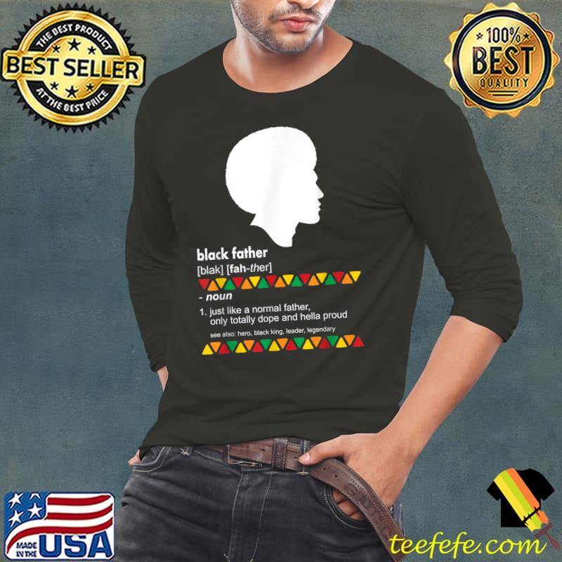 Premium mens Black Dad Shirt Appreciation African American Father T-Shirt