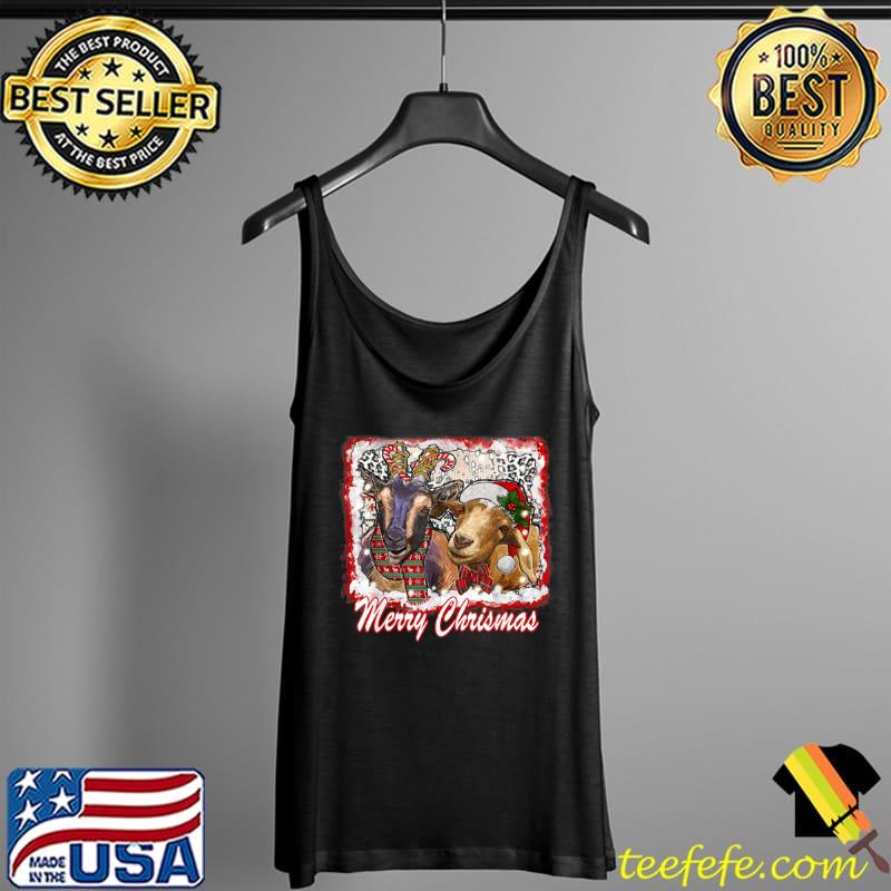Premium Merry Christmas Goat Farm Animals Goats Lover Farmer Girl T Shirt Tank Top Premium Merry Christmas Goat Farm Animals Goats Lover Farmer Girl T Shirt Tank Top
