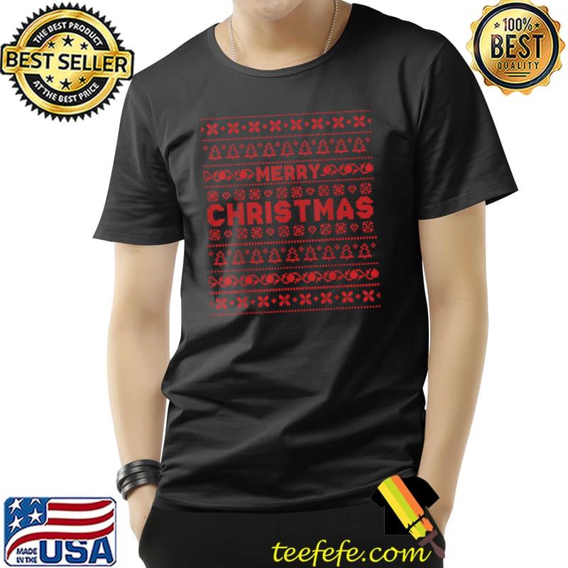 Premium Merry Christmas Xmas Pattern Christmas Pajama T-Shirt Unisex Premium Merry Christmas Xmas Pattern Christmas Pajama T-Shirt Unisex