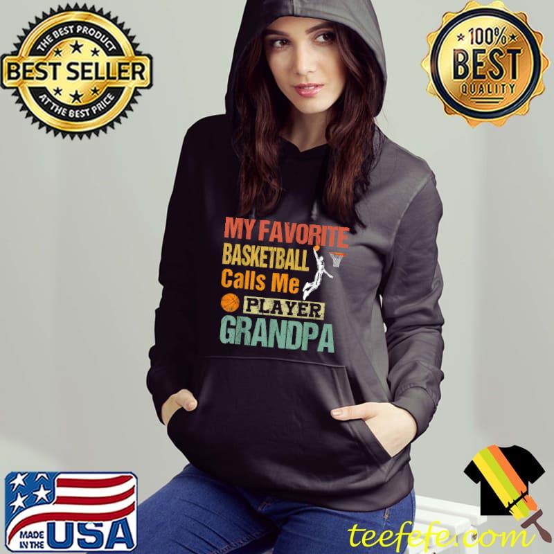 Premium My Favorite Basketball Player Calls Me Grandpa T-Shirt