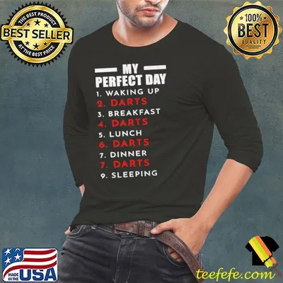 Premium my perfect day dartpfeile shirt