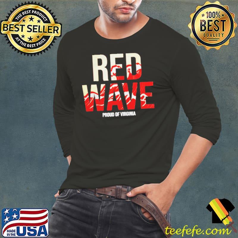 Premium red wave proud of Virginia shirt