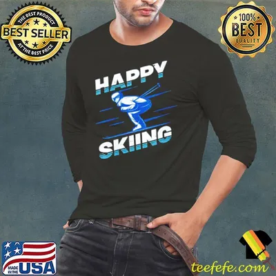Premium Snow Skiing Happy Skiing Winter Sports Alpine Downhill Ski Shirt