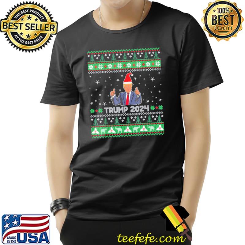 Premium T-Shirt Trump 2024 Republican Ugly Christmas Sweater Unisex Premium T-Shirt Trump 2024 Republican Ugly Christmas Sweater Unisex