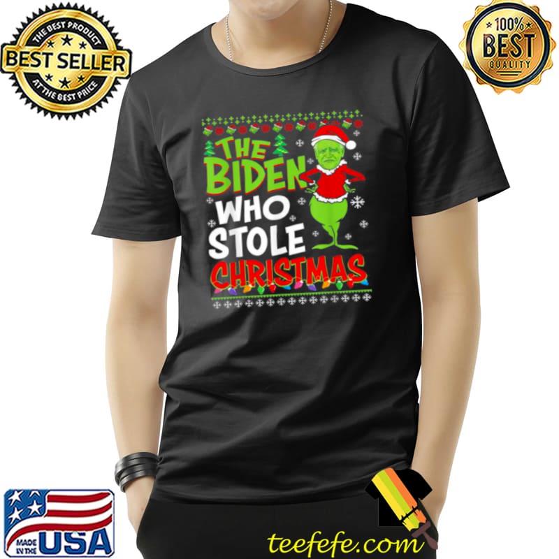 Premium The Biden Who Stole Christmas Ugly Unisex Premium The Biden Who Stole Christmas Ugly Unisex