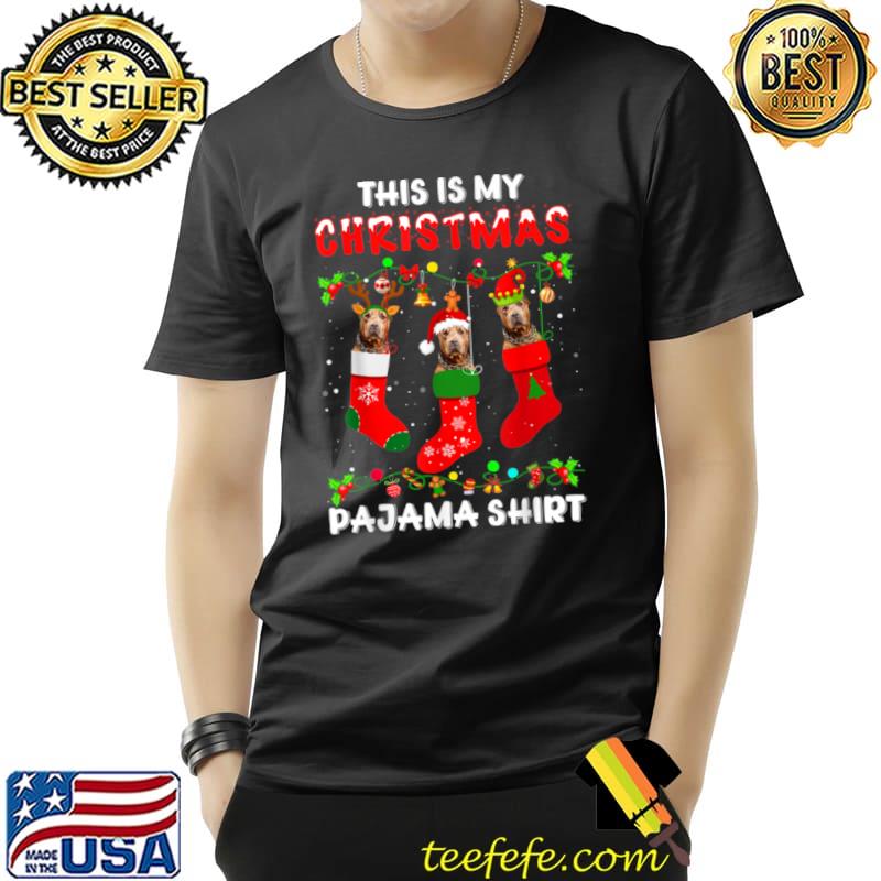 Premium This Is My Christmas Pajama Pitbull Dog Lover T Shirt Unisex Premium This Is My Christmas Pajama Pitbull Dog Lover T Shirt Unisex