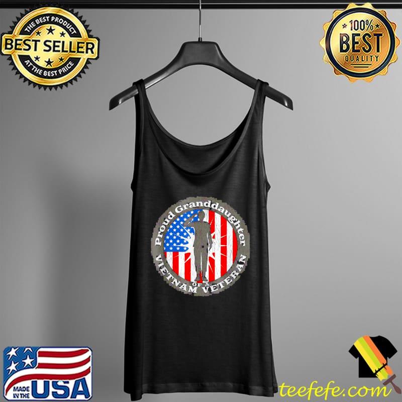 Premium Vintage US Flag Proud Granddaughter Veteran Vietnam Shirt Tank Top Premium Vintage US Flag Proud Granddaughter Veteran Vietnam Shirt Tank Top