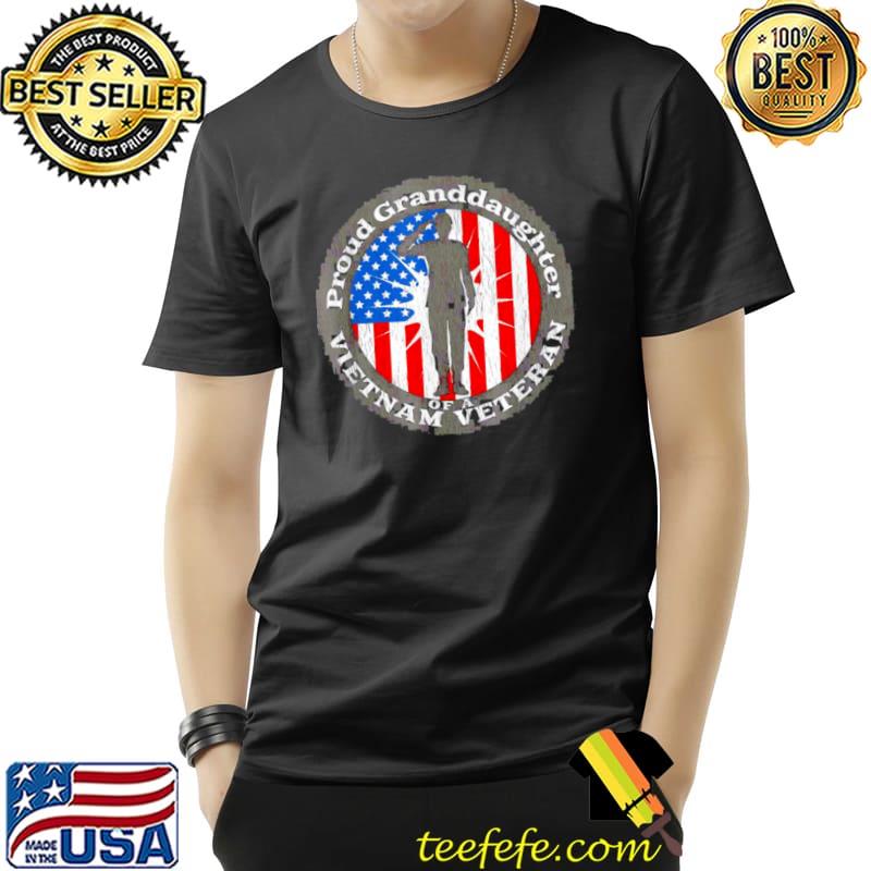 Premium Vintage US Flag Proud Granddaughter Veteran Vietnam Shirt Unisex Premium Vintage US Flag Proud Granddaughter Veteran Vietnam Shirt Unisex