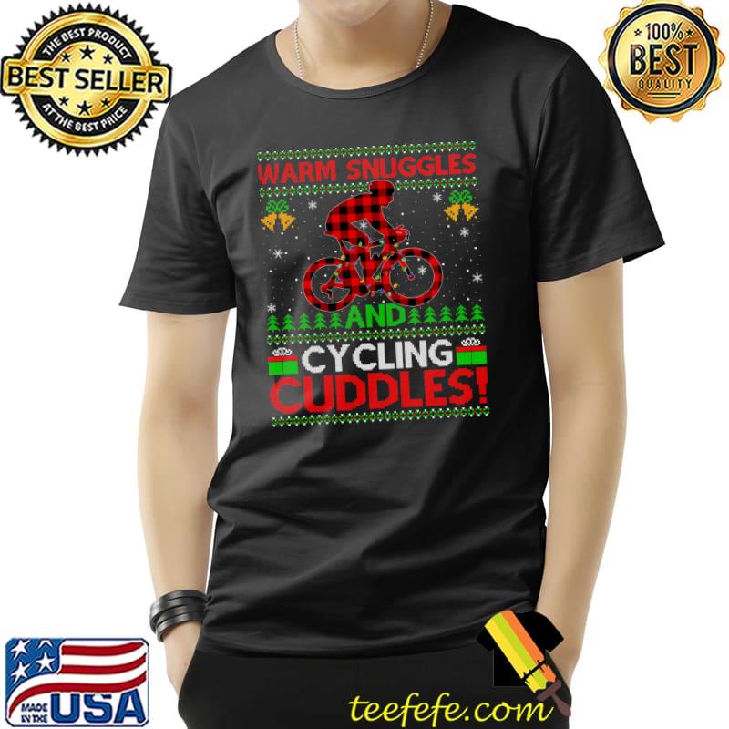 Premium Warm Snuggles And Cycling Cuddles Ugly Cycling Christmas T- Unisex Premium Warm Snuggles And Cycling Cuddles Ugly Cycling Christmas T- Unisex