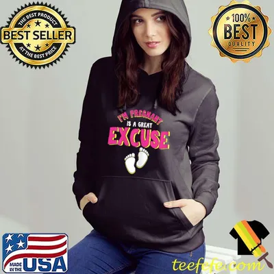 Premium Womens Pregnant Excuse Future Mother Baby Feet Child Birth Newborn T Shirt