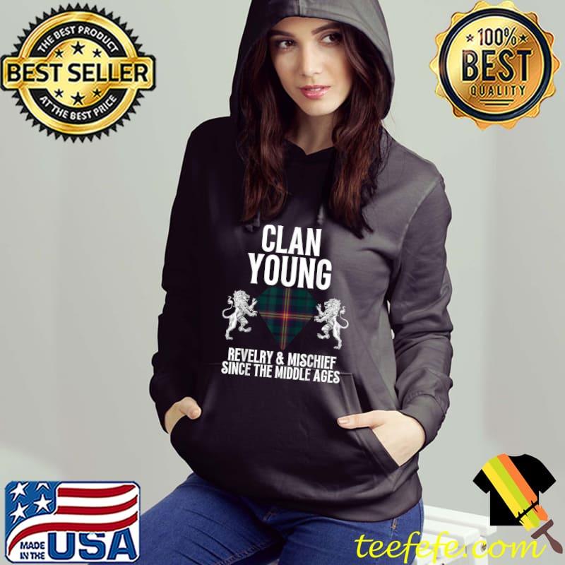 Premium Young Clan Scottish Name Coat Of Arms Tartan Family Party T-Shirt Premium Young Clan Scottish Name Coat Of Arms Tartan Family Party T-Shirt