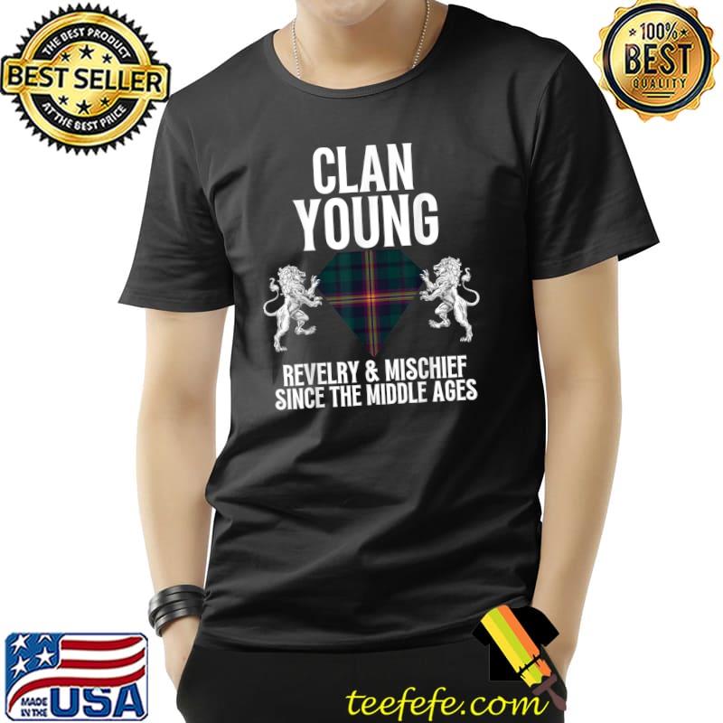 Premium Young Clan Scottish Name Coat Of Arms Tartan Family Party T-Shirt Unisex Premium Young Clan Scottish Name Coat Of Arms Tartan Family Party T-Shirt Unisex